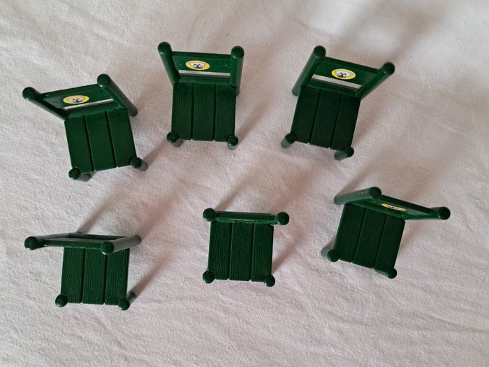 Mobiliers Lot de 6 chaises miniatures vertes Mc Toy Forest Families - photo numéro 2
