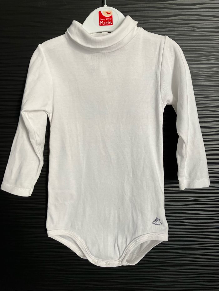 Bodie blanc Petit bateau 18 mois
