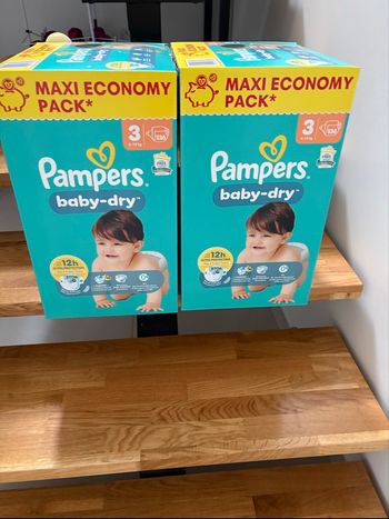Pampers baby dry t3 lot de 2 pack 