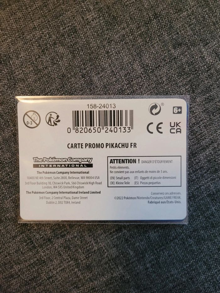 Carte pikachu - photo numéro 2