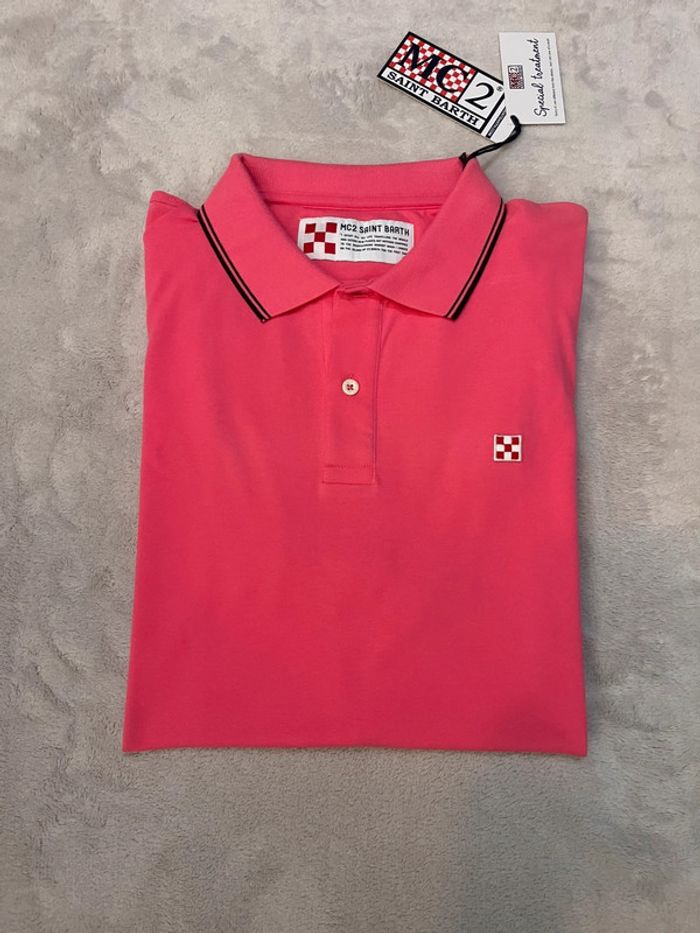 MC2 Saint Barth - Polo « Beverly Hills » Rose, taille XL