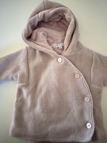 Gilet rose poudré