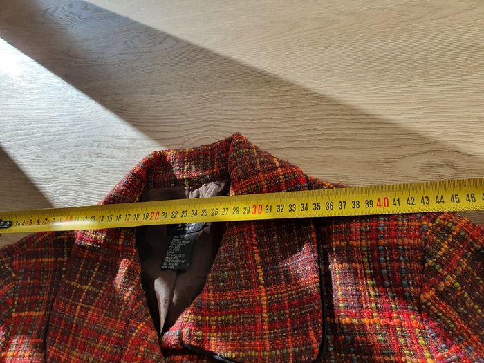 Veste tweed, tons orangés, Très bon état,  taille 44/46 - photo numéro 9