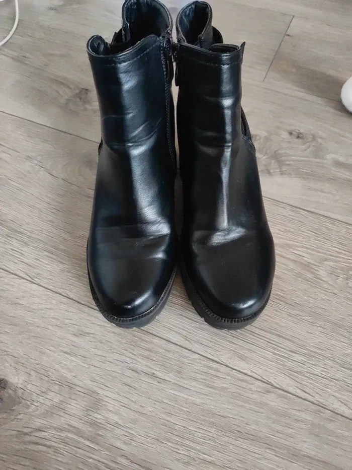 Chaussures bottines talon noir 39 - photo numéro 6