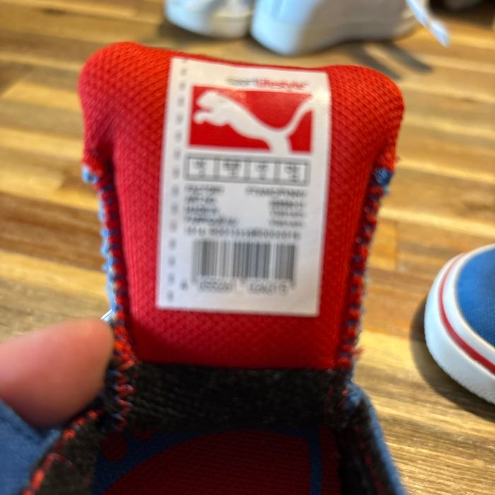 Basket puma bleu porté quelques fois bon état - photo numéro 5