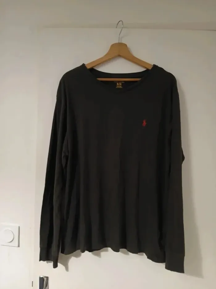 Polo Ralph Lauren gris foncé noir XL