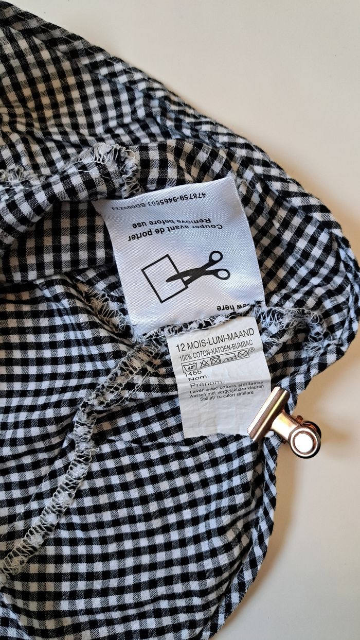 robe vichy influx 12mois 👶 - photo numéro 4