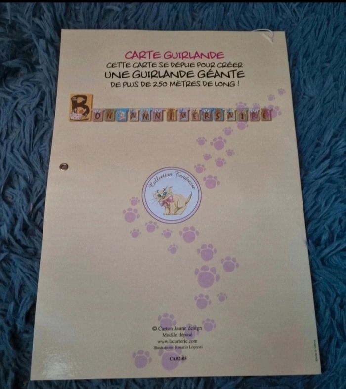 Banderole d'anniversaire avec chatons 2m50 - photo numéro 2