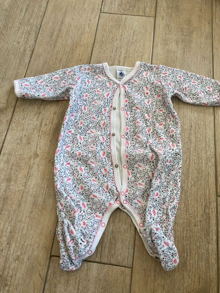 Pyjama velours Petit Bateau - 3M-60cm