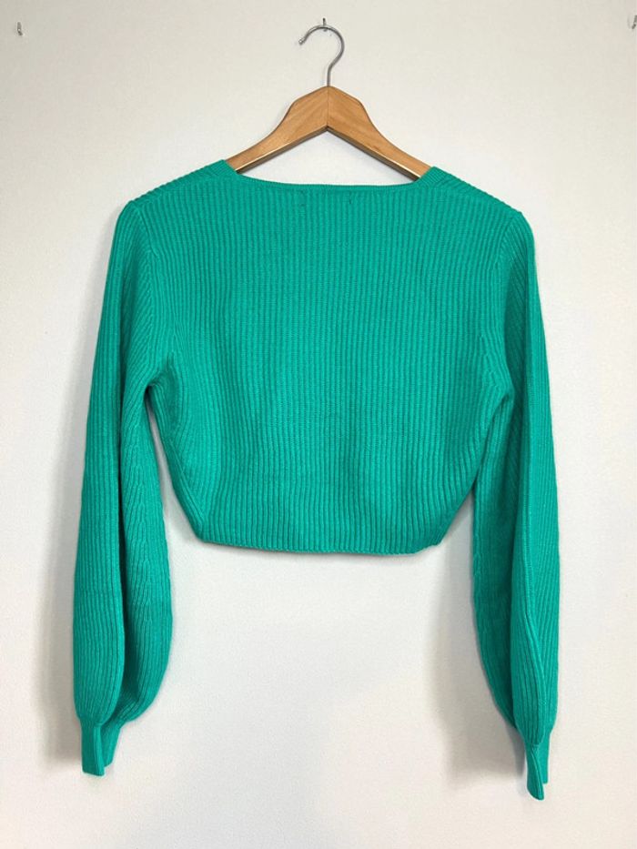 Blouse Shein bleu turquoise - photo numéro 2