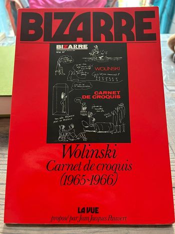 Livre - bizarre 42 - carnet de croquis wolinski 1965 1966 - la vue