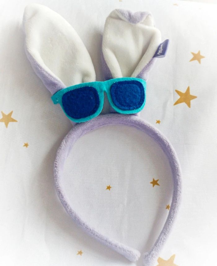 Serre tête headband oreille lapin bunnies Bunny rabbit violet parme purple milka lunette glasse