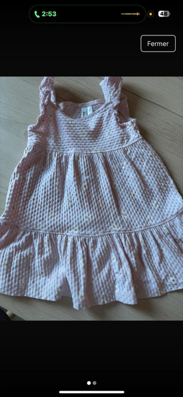 Robe fleuri bébé fille