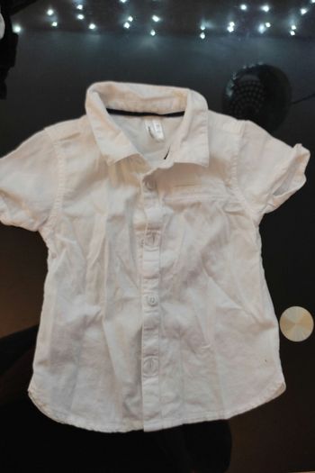 Chemisette blanche orchestra 12 mois