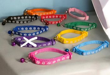Lot de 2 Colliers chien /chat avec clochette 