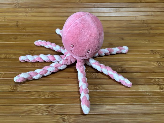 Doudou pieuvre rose nattou - photo numéro 3