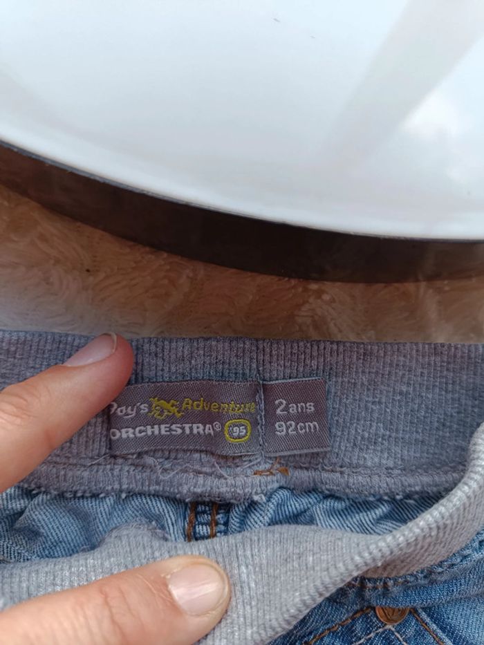 Pantalon confortable style jeans Garçon 2 ans Orchestra 100% coton - photo numéro 5