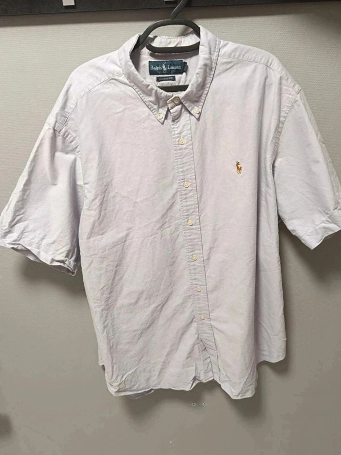 Chemise Ralph Lauren bleu clair – Taille XXL (Classic Fit – manches courtes) - photo numéro 2