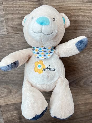 Doudou ours Arthur Arthur et Lola Bebisol