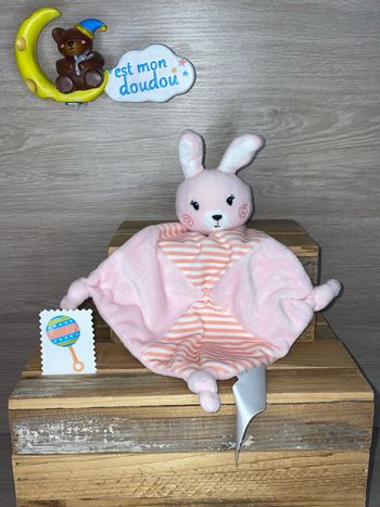 TK44 doudou lapin 🐰 tom & kiddy