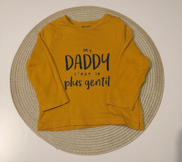 T-shirt à manches longues de la marque Kiabi, taille 9 mois