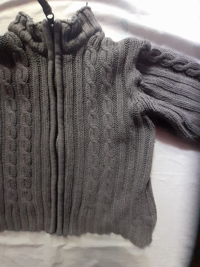 Veste grise foncée épaisse - photo numéro 2