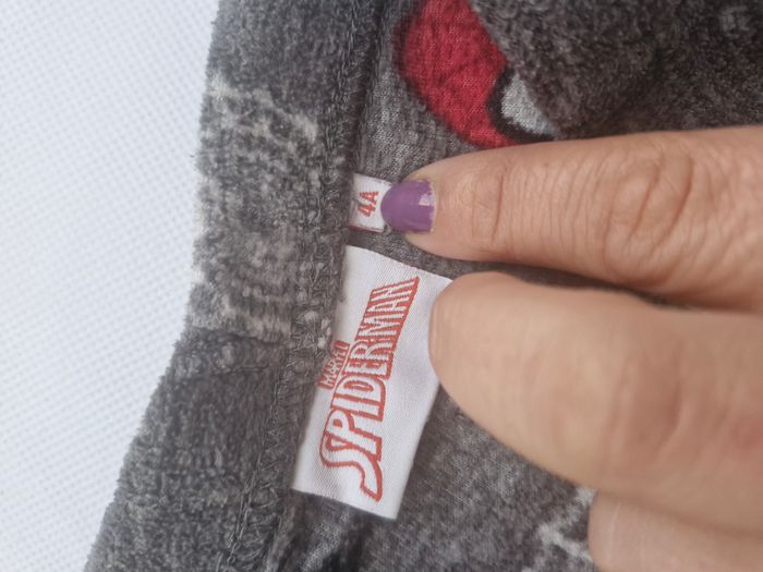 Pyjama 2 pièces 4 ans Marvel SpiderMan Bleu marine gris toiles et araignées - photo numéro 10
