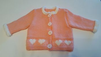 Gilet tricoté main taille 6 mois