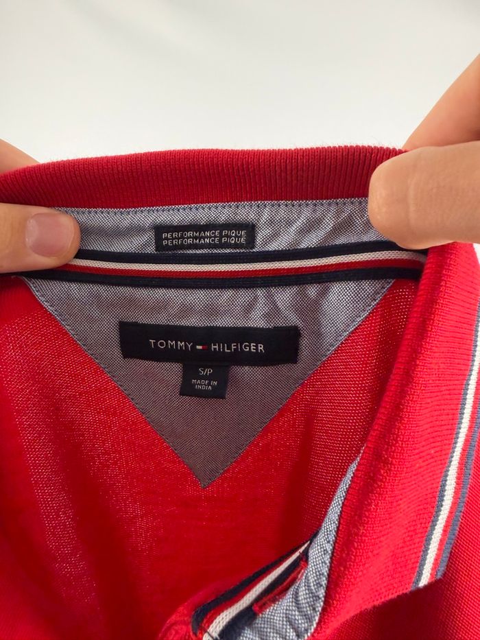 Polo Tommy Hilfiger Rouge S - photo numéro 3