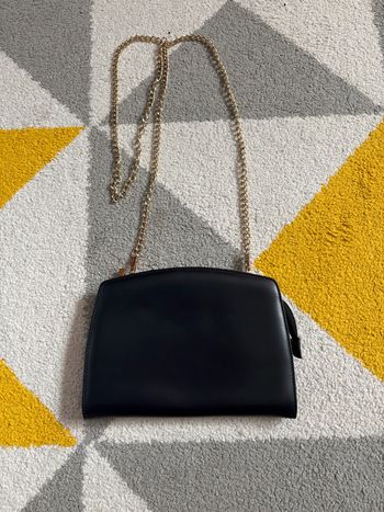 Sac à bandoulière en cuir synthétique bleu marine Lorella Pagano