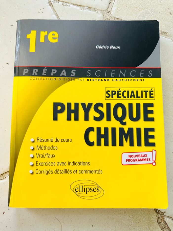 Livre - Spécialité physique chimie 1ere