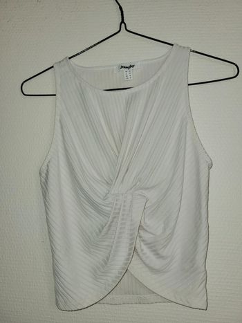 Crop top blanc cassé/ crème