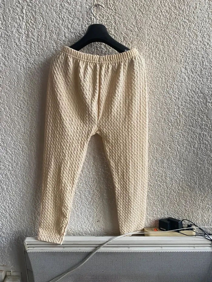 Pantalon crème de pyjama T 38 - photo numéro 2
