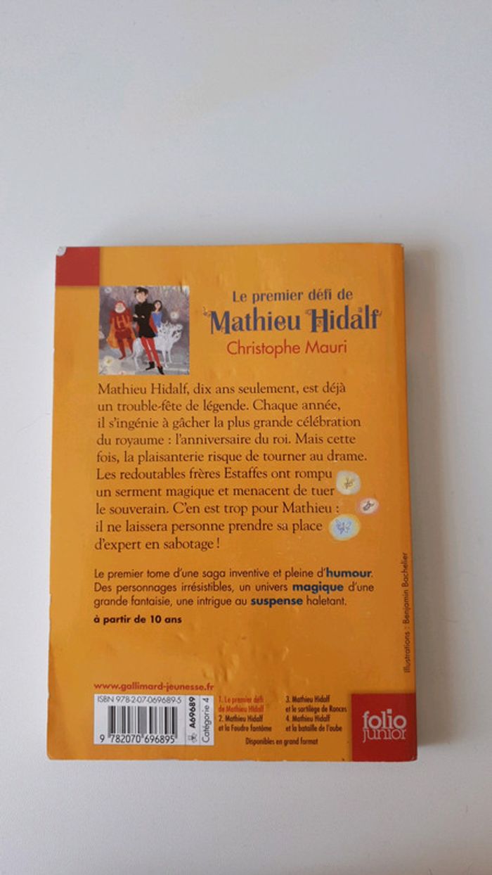 Livre Mathieu Hidalf - photo numéro 3