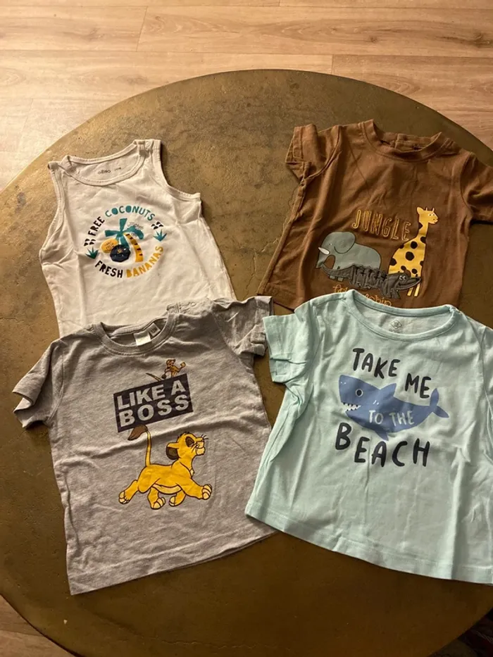Lot de 4 t-shirt 12 mois