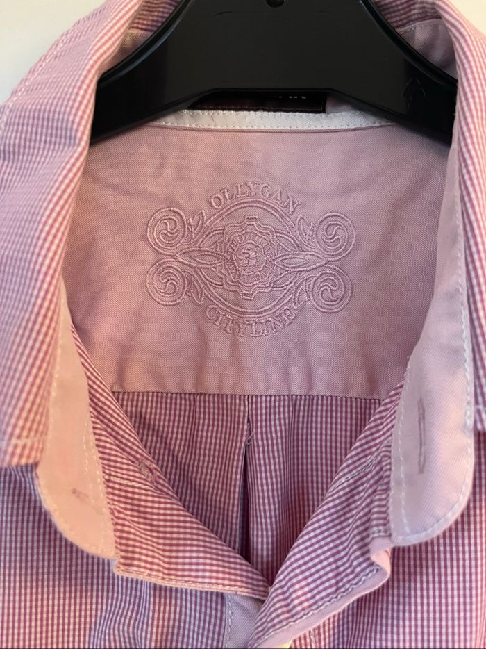 Chemise Olly Gan rose petits carreaux - photo numéro 3