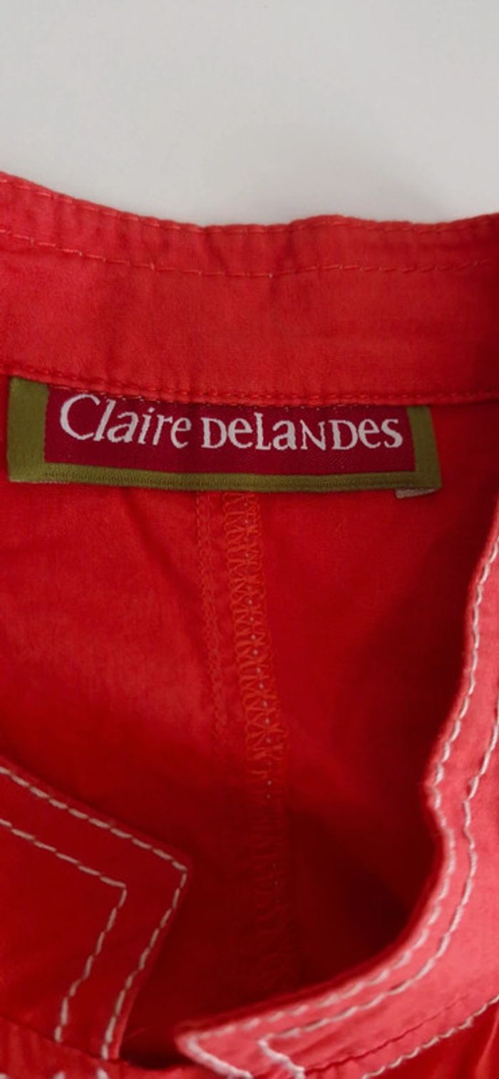 🤎 Veste rouge pour femme, taille L - photo numéro 6