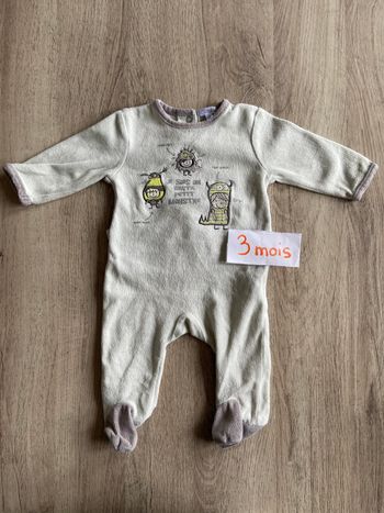 Pyjama velours monstres