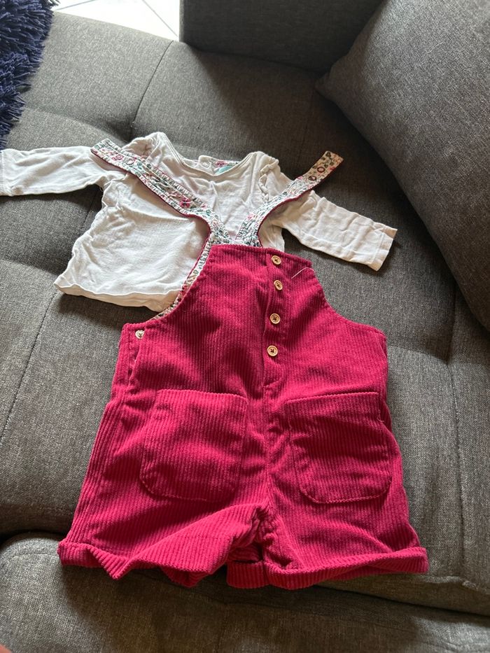 ensemble salopette short