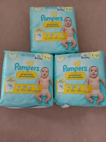 Couches Pampers premium protection taille 1 2-5kg 