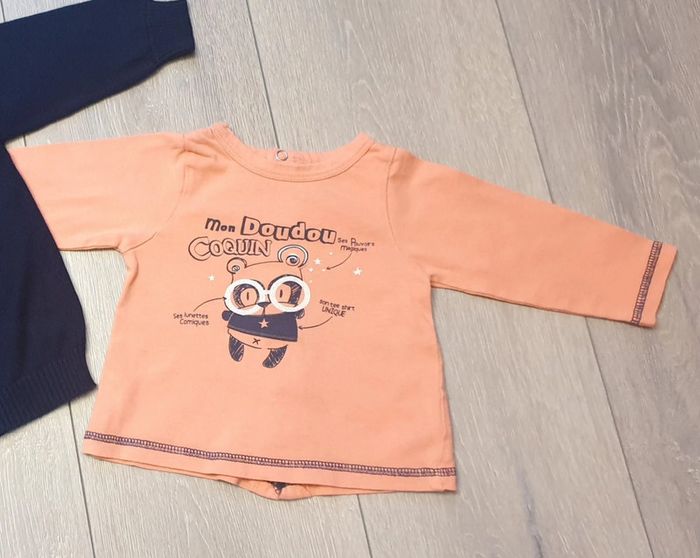 Ensemble maillot + gilet. Garçon 6 mois. Marque Tape à l'oeil + Gémo - photo numéro 2