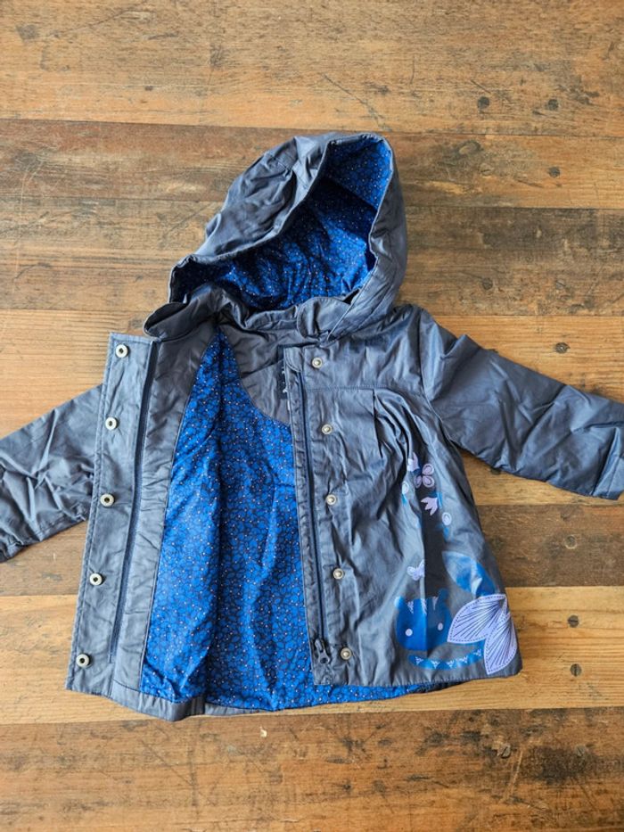 Jolie imperméable veste mi saison bébé fille 18 mois - photo numéro 2