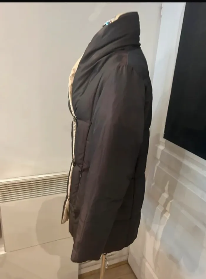 Doudoune, veste, matelassée, marron femme, taille 1/36 - photo numéro 2