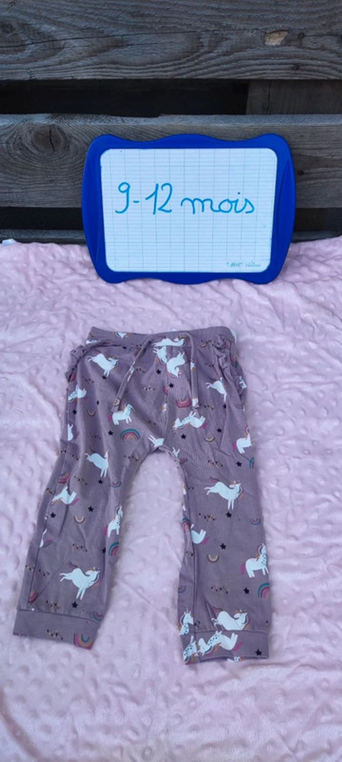 Pantalon léger licorne 9-12 mois 🦄