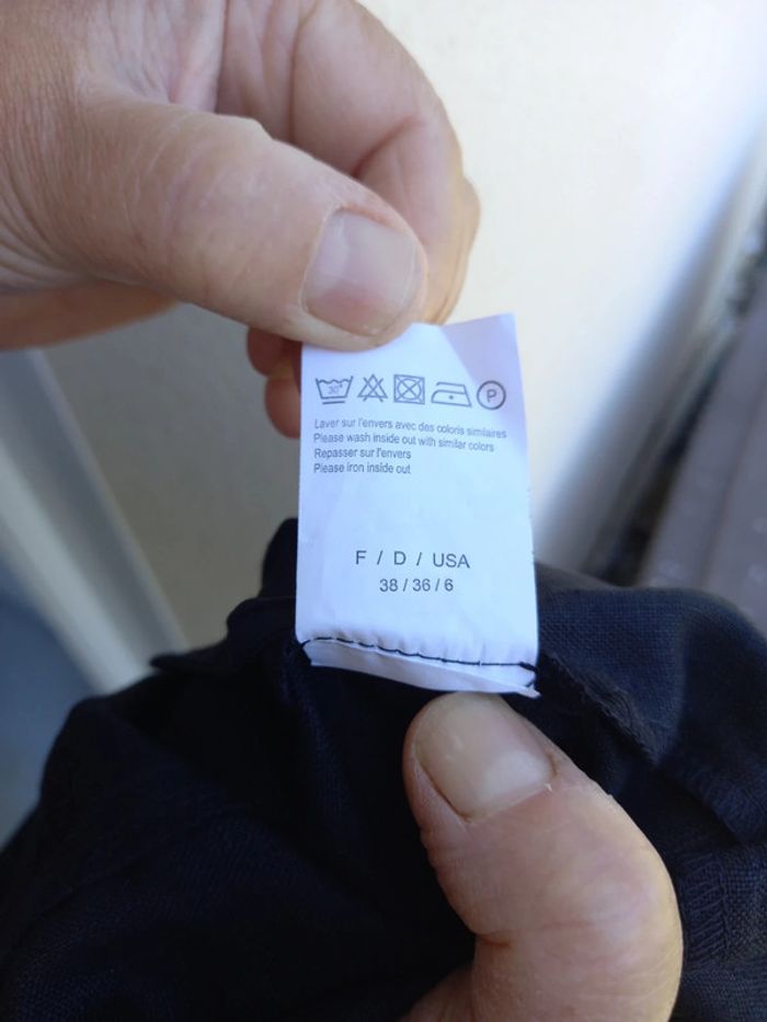 Jupe en lin noir - photo numéro 5