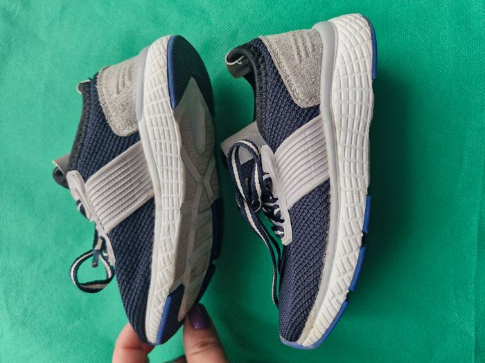 Baskets à lacet 27 Tape à l’oeil Bleu marine blanc gris - photo numéro 2