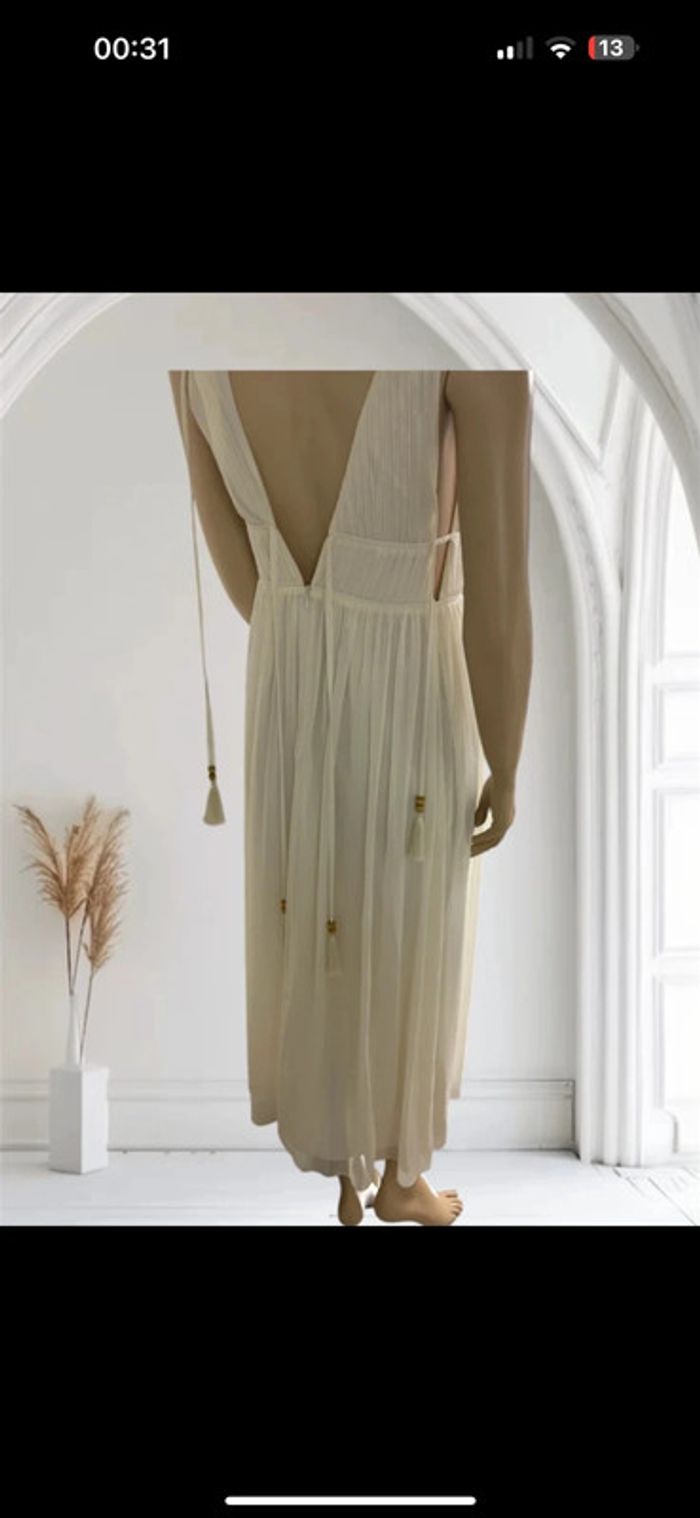 Robe beige Patrizia Pepe neuve – taille 42 élégante et fluide - photo numéro 7