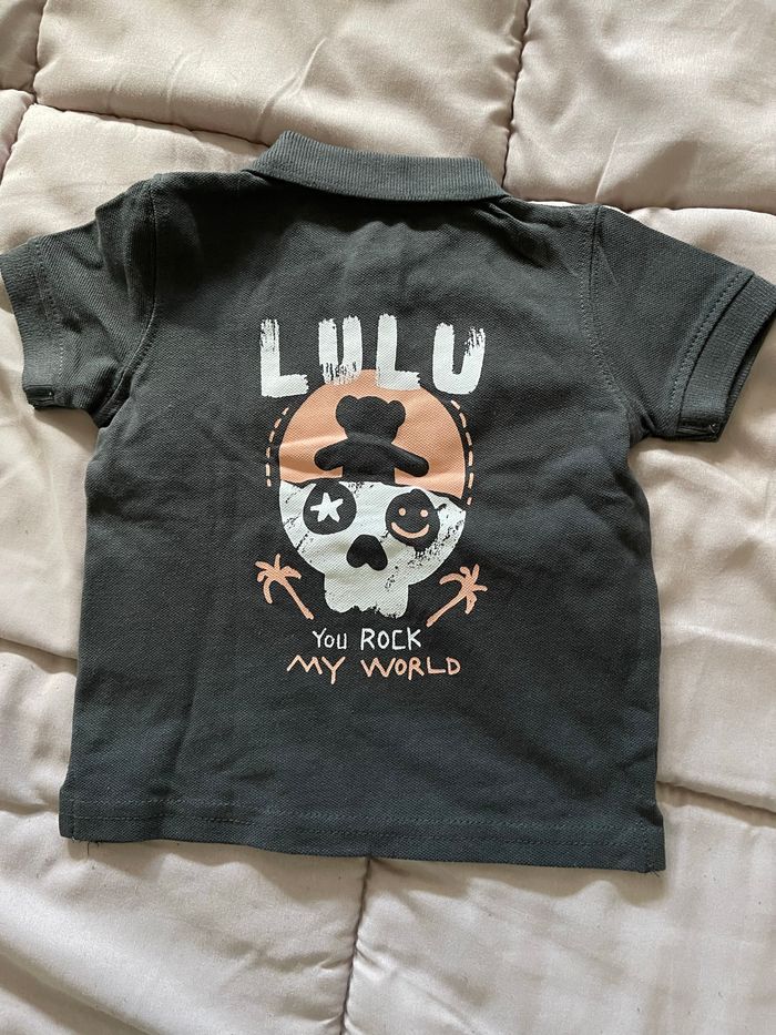 Polo gris foncé lulu castagnettes - photo numéro 2