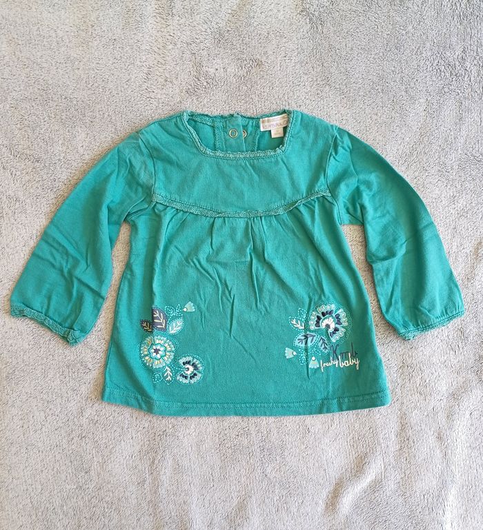 T-shirt manches longues vert