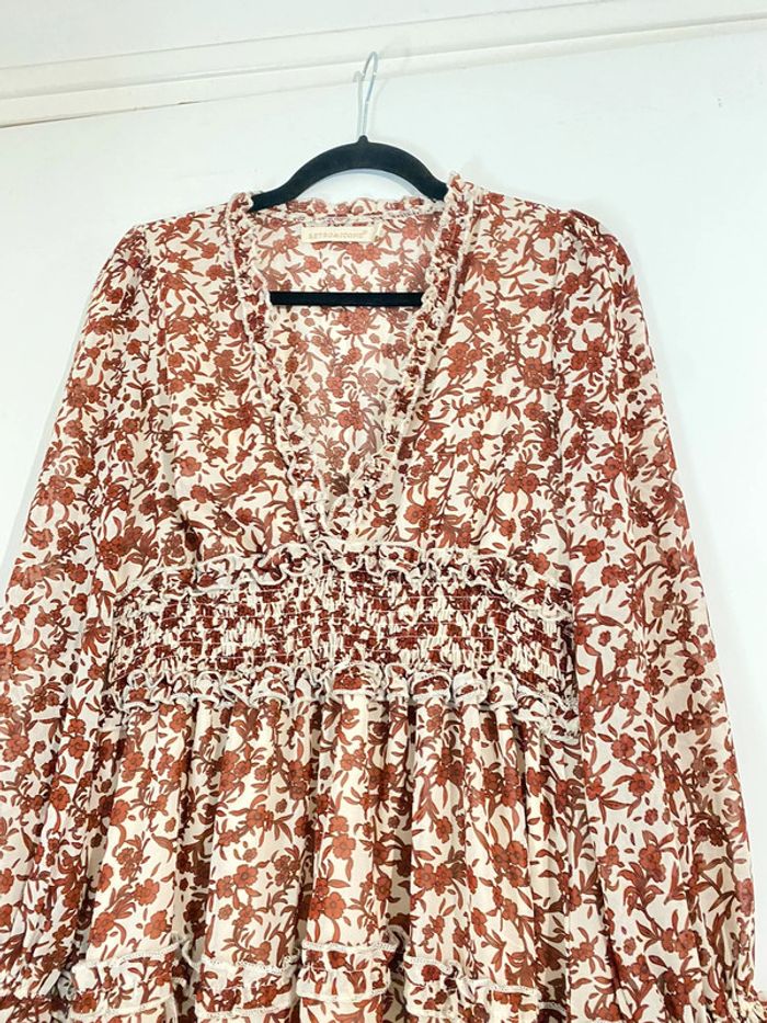 Robe Fleurie Avec Volant Taille S-M - photo numéro 2